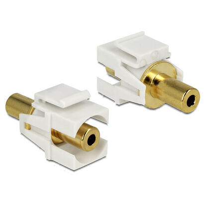 keystone-modul-klinkenbuchse-35-mm-3-pin-zu-klinkenbuchse-35-mm-3-pin-chapado-en-oro-weiss