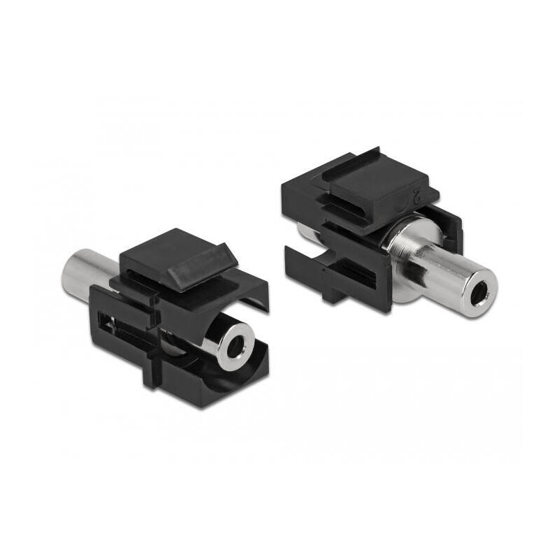 keystone-modul-klinkenbuchse-35-mm-3-pin-zu-klinkenbuchse-35-mm-3-pin-schwarz