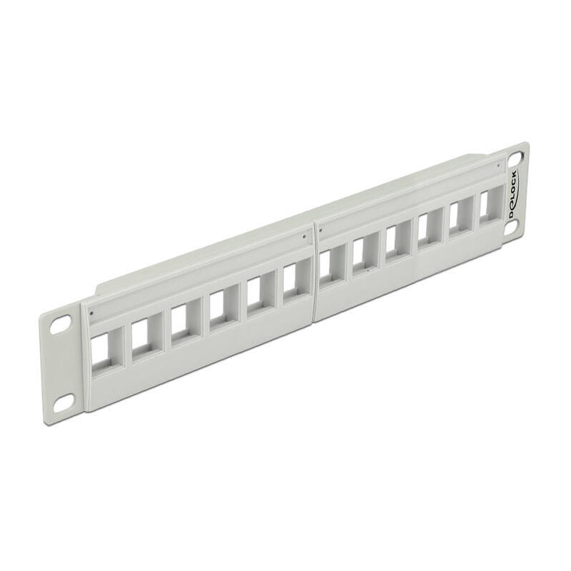 10-keystone-patchpanel-12-port-grau