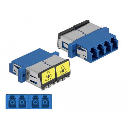 lwl-kupplung-mit-laserschutzklappe-lc-quad-buchse-zu-lc-quad-buchse-singlemode-blau