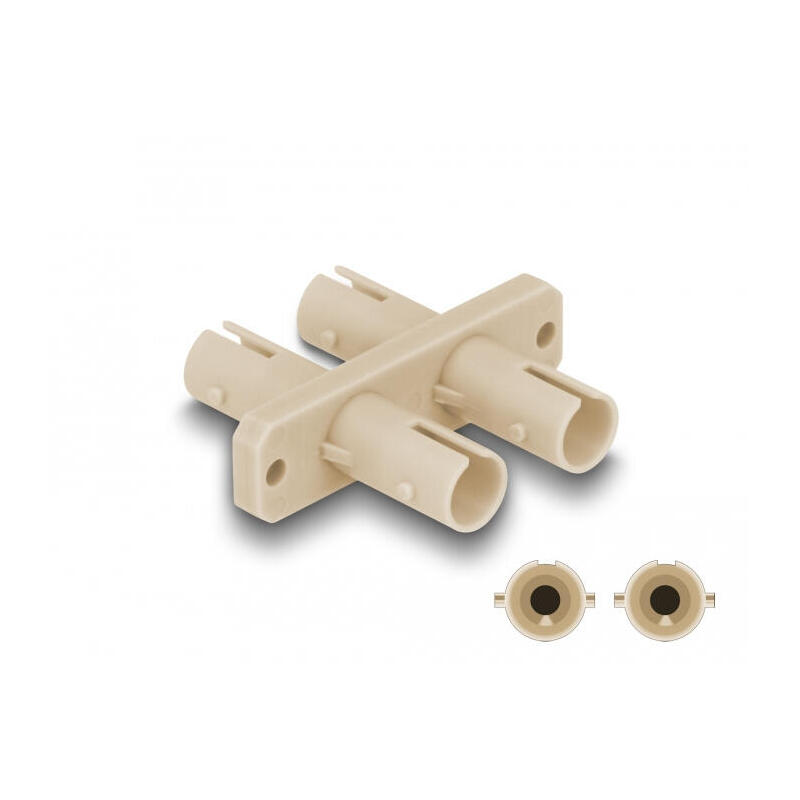 delock-lwl-kupplung-st-duplex-buchse-zu-st-duplex-buchse-beige