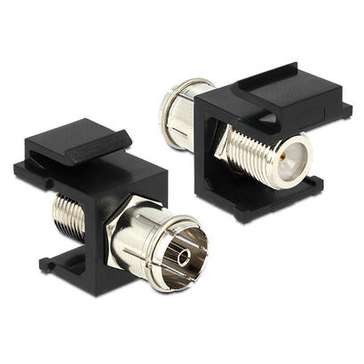 keystone-modul-iec-buchse-f-buchse-schwarz