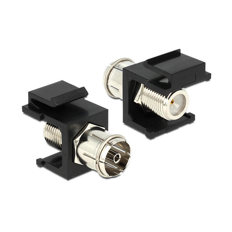 keystone-modul-iec-buchse-f-buchse-schwarz