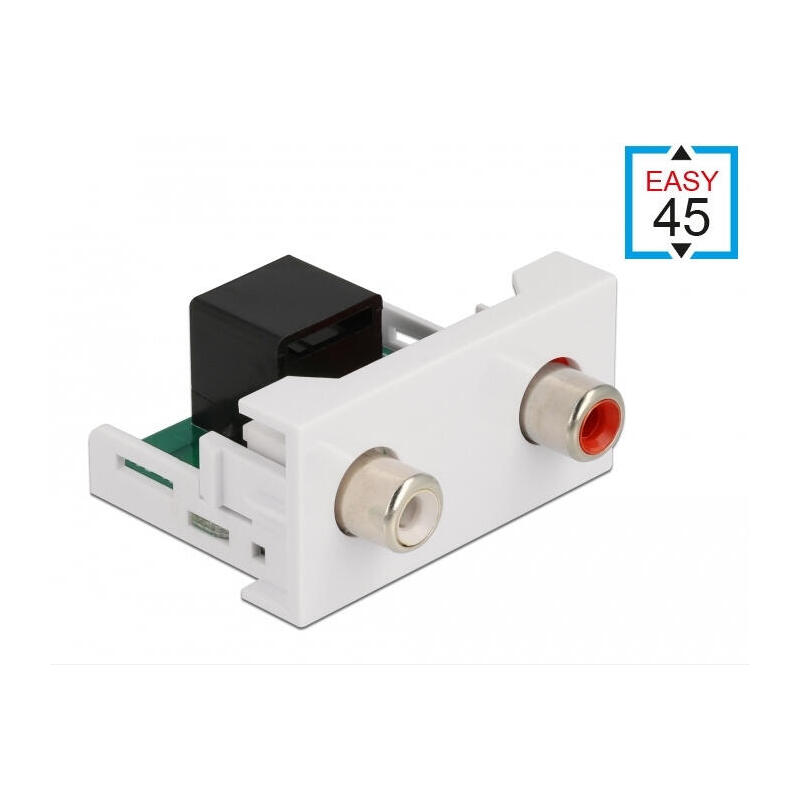 easy-45-modul-2-x-cinch-buchse-zu-rj45-buchse-225-x-45-mm
