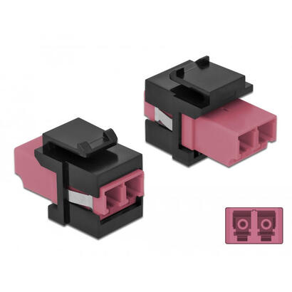 keystone-modul-lc-duplex-buchse-zu-lc-duplex-buchse-violett-schwarz