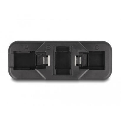 keystone-lsa-set-mit-auflegehalterung-rj45-rj11-cat6-schwarz