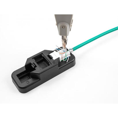 keystone-lsa-set-mit-auflegehalterung-rj45-rj11-cat6-schwarz