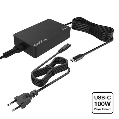 coolbox-cargador-portatil-gan-usb-c-100w-universal