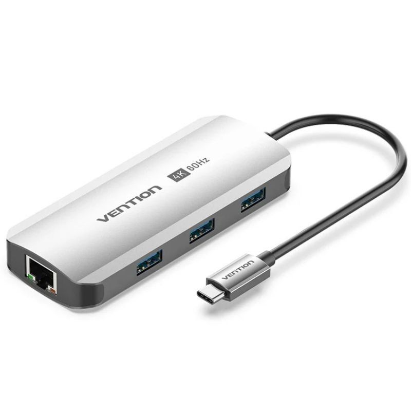 docking-usb-tipo-c-vention-tqhhb-1xhdmi-4k-3xusb-1xusb-tipo-c-pd-1xrj45-gris