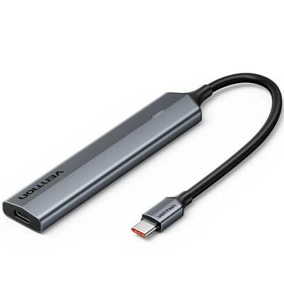 hub-usb-tipo-c-32-vention-ckyhb-4xusb-tipo-c-1xusb-tipo-c-pd