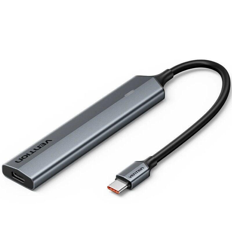 hub-usb-tipo-c-32-vention-ckyhb-4xusb-tipo-c-1xusb-tipo-c-pd
