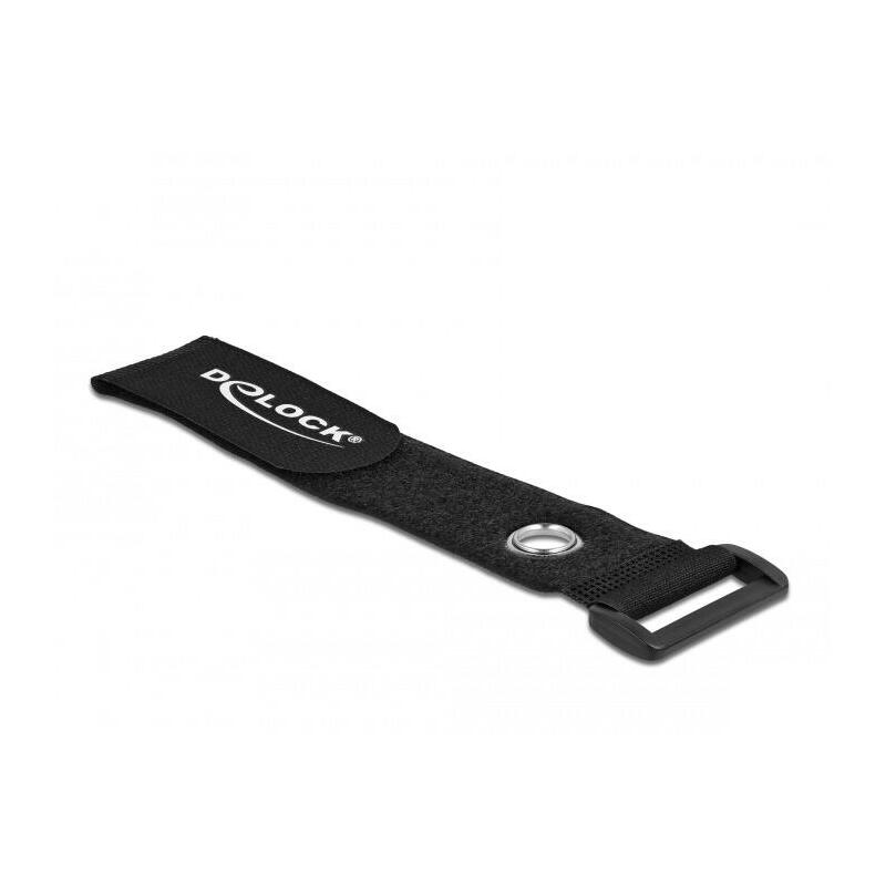 delock-klett-cablebinder-mit-schlaufe-und-befestigungsose-l-150-x-b-20-mm-schwarz-5-stuck