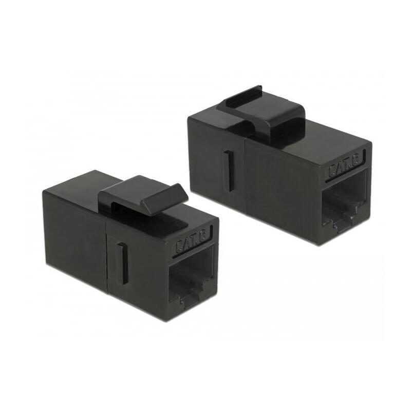 keystone-modul-rj45-buchse-rj45-buchse-cat6-utp-schwarz-25-stuck