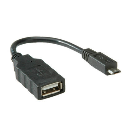 cable-roline-usb-20-usb-20-typ-micro-b-typ-a-bu-otg-015-m
