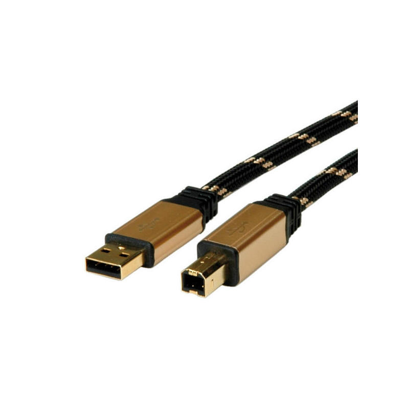 cable-roline-gold-usb-20-typ-a-b-30m