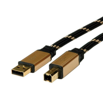 cable-roline-gold-usb-20-typ-a-b-45m