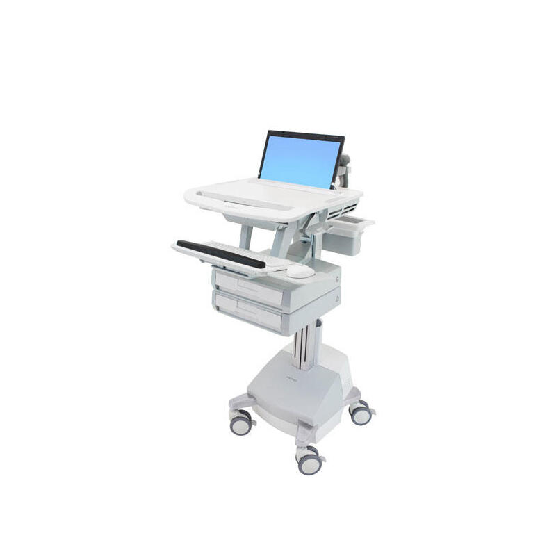 ergotron-styleview-laptop-wagen-sla-antrieb-2-schublade-1x2-eu-bis-439cm-173zoll-10kg-anhebung-51cm-66ah-power-system-2x33ah-12v
