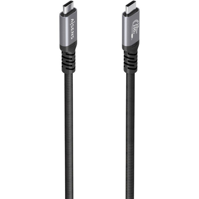 cable-usb-32-tipo-c-aisens-a107-0989-usb-tipo-c-macho-usb-tipo-c-macho-hasta-100w-10gbps-4m-negro
