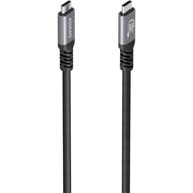 cable-usb-32-tipo-c-aisens-a107-0989-usb-tipo-c-macho-usb-tipo-c-macho-hasta-100w-10gbps-4m-negro