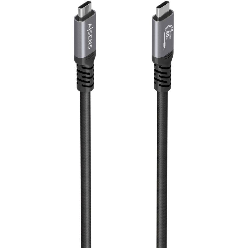 cable-usb-32-tipo-c-aisens-a107-0991-usb-tipo-c-macho-usb-tipo-c-macho-hasta-60w-5gbps-10m-negro