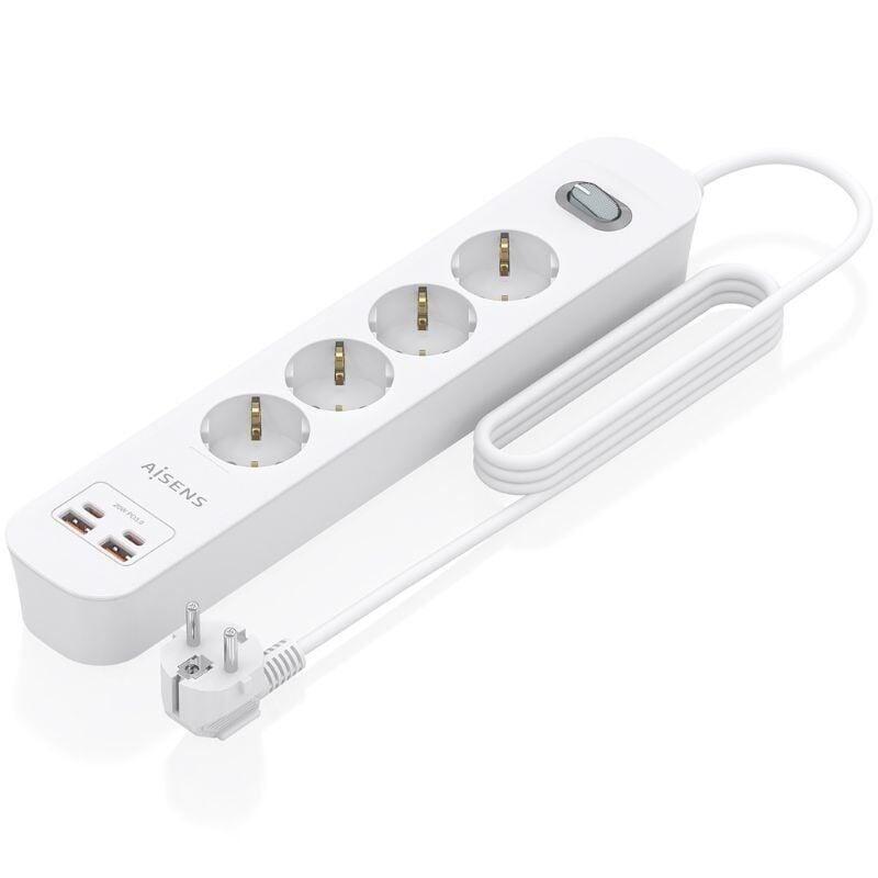 regleta-con-interruptor-aisens-asps-2a2c12-w-4-tomas-de-corriente-2-usb-2-usb-tipo-c-cable-14m-blanco