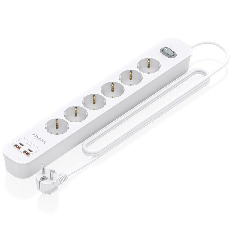 regleta-con-interruptor-aisens-asps-2a2c16-w-6-tomas-de-corriente-2-usb-2-usb-tipo-c-cable-14m-blanco