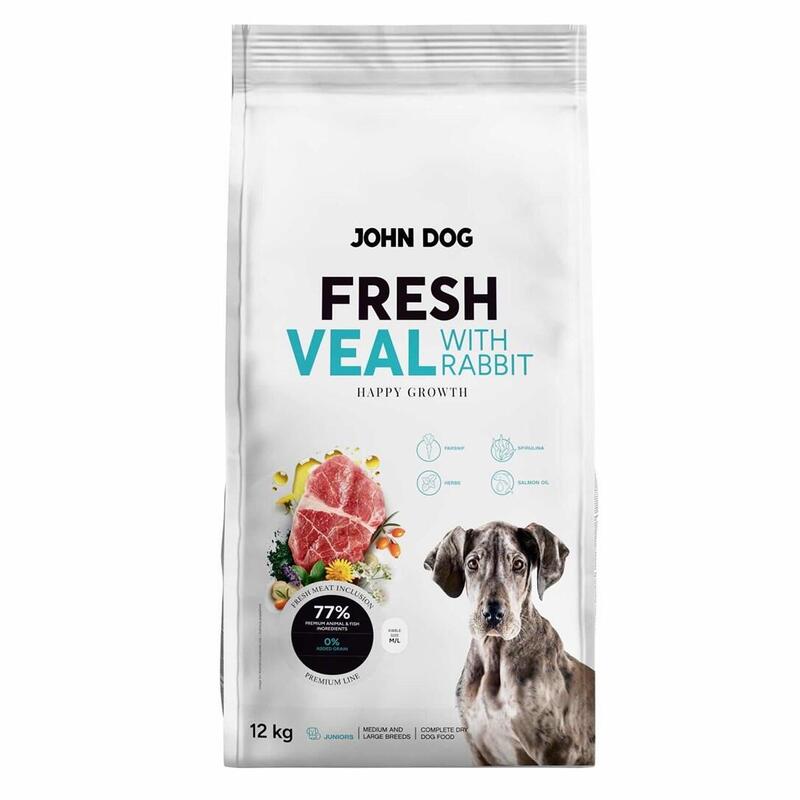john-dog-junior-fresh-veal-with-rabbit-karma-sucha-para-perro-12kg
