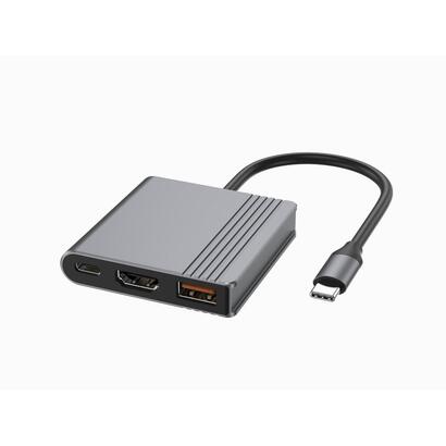 gembird-usb-tipo-c-3-in-1-multi-port-adapter-usb-port-hdmi-usb-c-video-space-grey