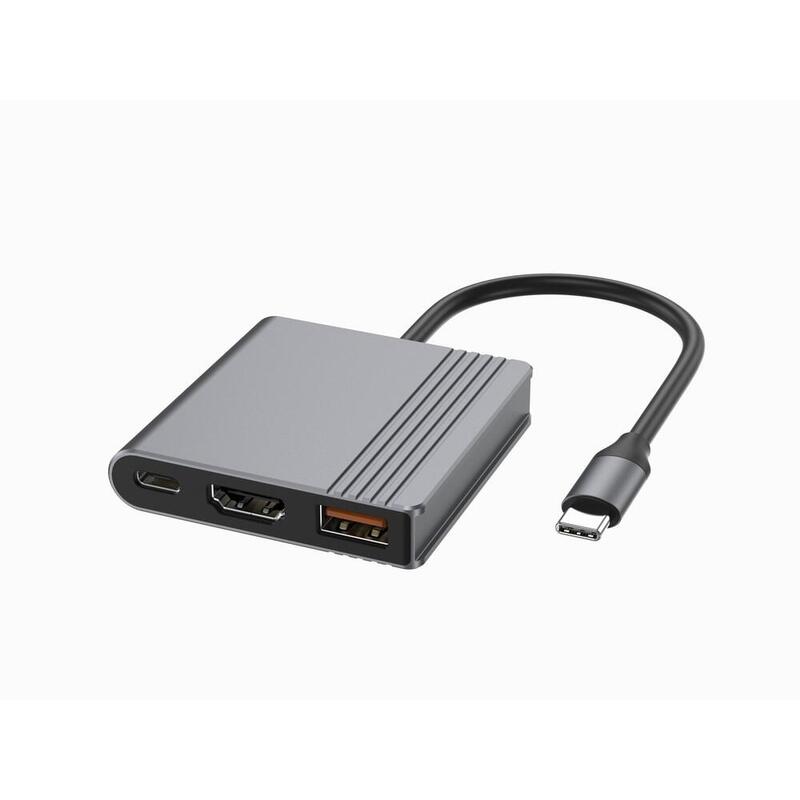 gembird-usb-tipo-c-3-in-1-multi-port-adapter-usb-port-hdmi-usb-c-video-space-grey