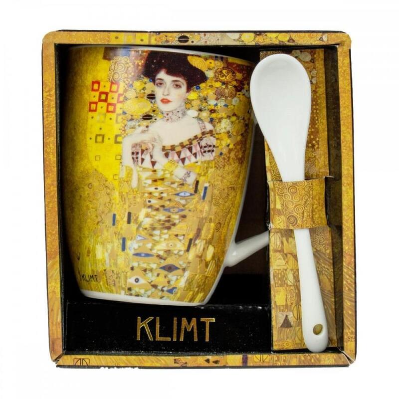 taza-con-cuchara-enesco-el-retrato-de-adele-gustav-klimt