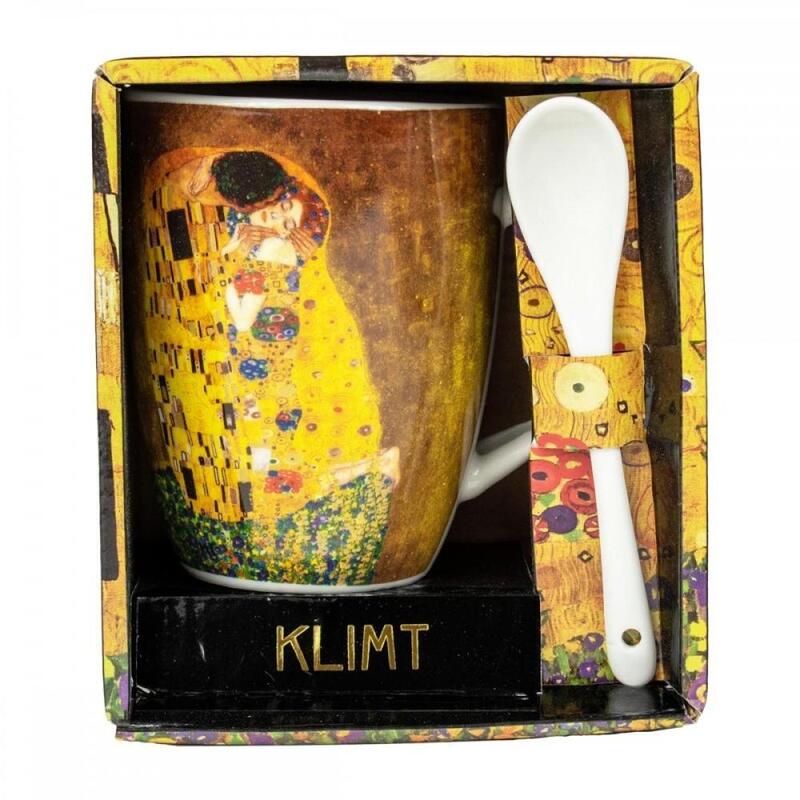 taza-con-cuchara-enesco-el-beso-gustav-klimt