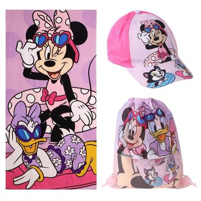 set-toalla-saco-gorra-minnie-disney