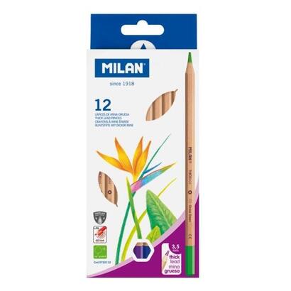 milan-pack-de-12-lapices-hexagonales-de-colores-mina-gruesa-35mm-resistente-a-la-rotura-madera-certificada-fsc-