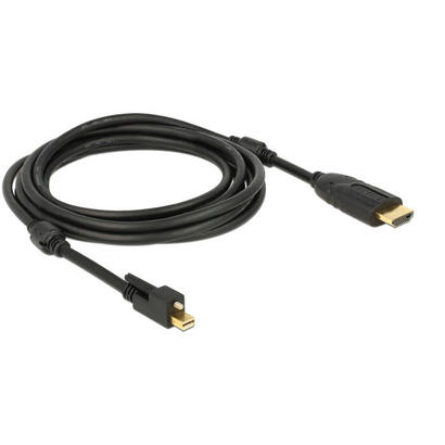 delock-83731-adaptador-de-cable-de-video-3-m-mini-displayport-hdmi-negro
