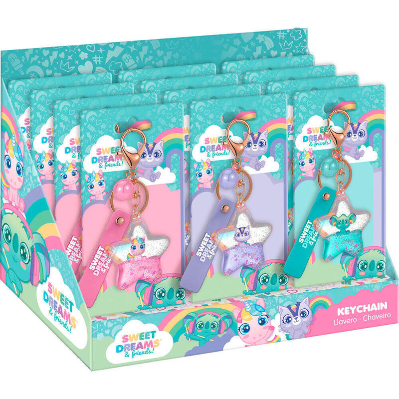 pack-de-12-unidades-llavero-3d-sweet-dreams-surtido