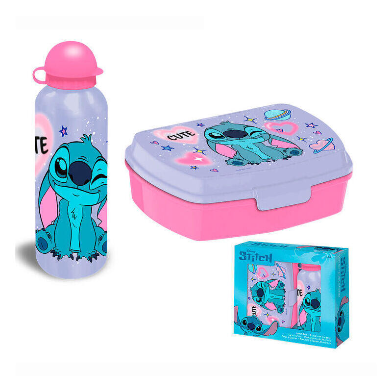 set-cantimplora-aluminio-sandwichera-stitch-disney