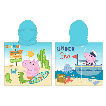 poncho-toalla-george-peppa-pig-microfibra
