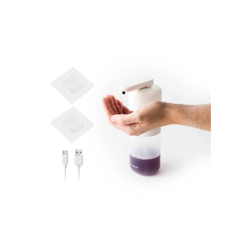 innovagoods-bitesap-dipensador-de-jabon-liquido-automatico-bateria-1200mah-deposito-de-350ml-ipx5-recargable-