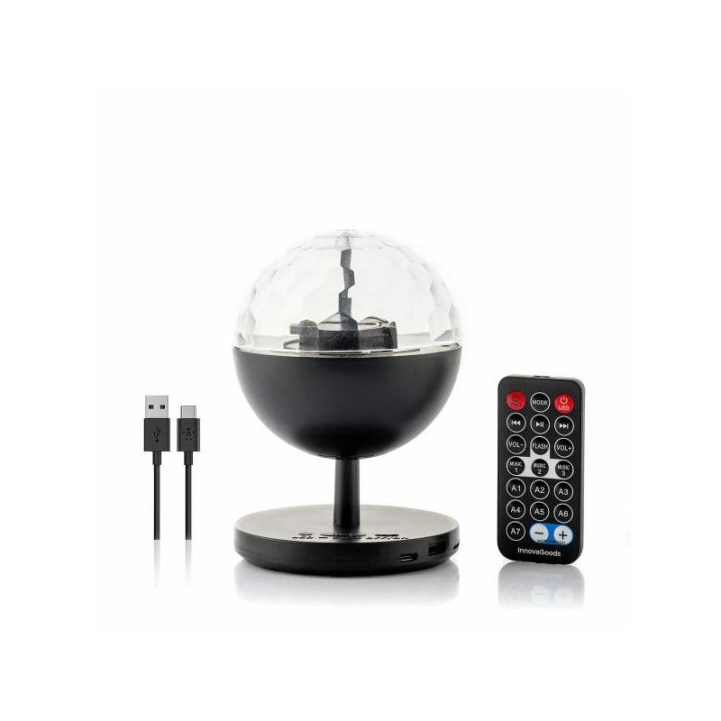 innovagoods-istarlyt-proyector-led-recargable-con-altavoz-bluetooth-bateria-800mah-mando-a-distancia-funcion