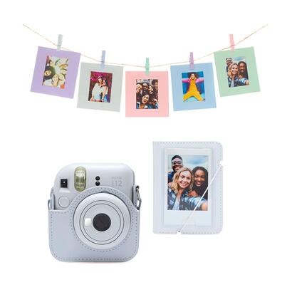 fujifilm-instax-mini-12-accesorios-kit-clay-white-funda-instax-mini-12-album-de-fotos-paquete-de-10-tarjetas