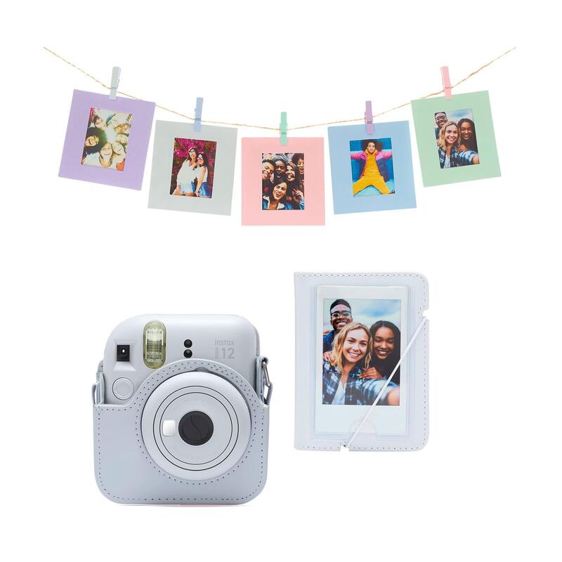 fujifilm-instax-mini-12-accesorios-kit-clay-white-funda-instax-mini-12-album-de-fotos-paquete-de-10-tarjetas