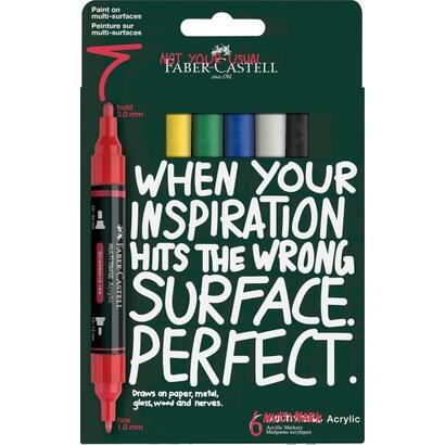 faber-castell-multimark-acrylic-pack-con-6-rotuladores-acrilicos-doble-punta-puntas-redondas-de-1mm-y-3mm-tinta