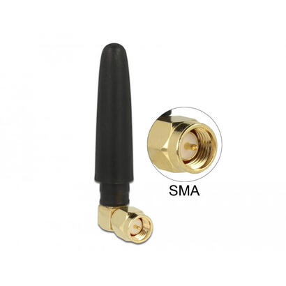 delock-wlan-80211-b-g-n-antenne-sma-stecker-90-2-dbi-omnidirektional-mit-kippgelenk-und-flexiblem-material-schwarz