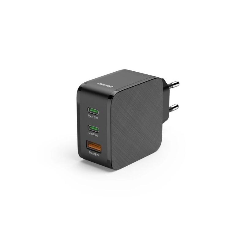 cargador-de-pared-hama-potencia-65w-2x-usb-c-usb-a-power-delivery-qualcomm-negro