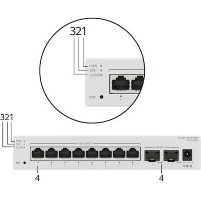 huawei-s210-24t2j-24101001000base-t-ports-225ge-sfp-ports-built-in-ac-power-fanless