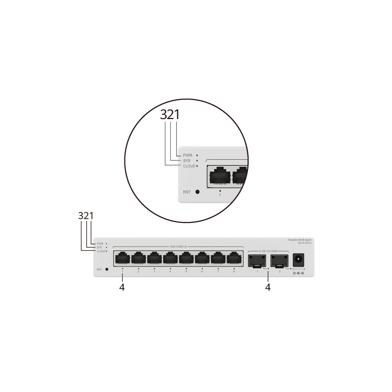 huawei-s210-24t2j-24101001000base-t-ports-225ge-sfp-ports-built-in-ac-power-fanless