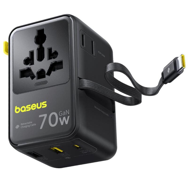 baseus-enercore-cg11-charger-retractable-2ac2u-70w-black