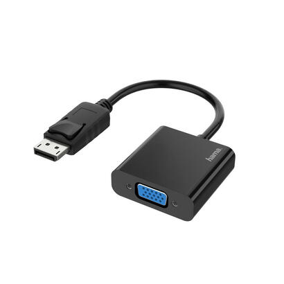hama-essential-adaptador-de-video-full-hd-cable-015m-displayport-macho-vga-hembra-negro