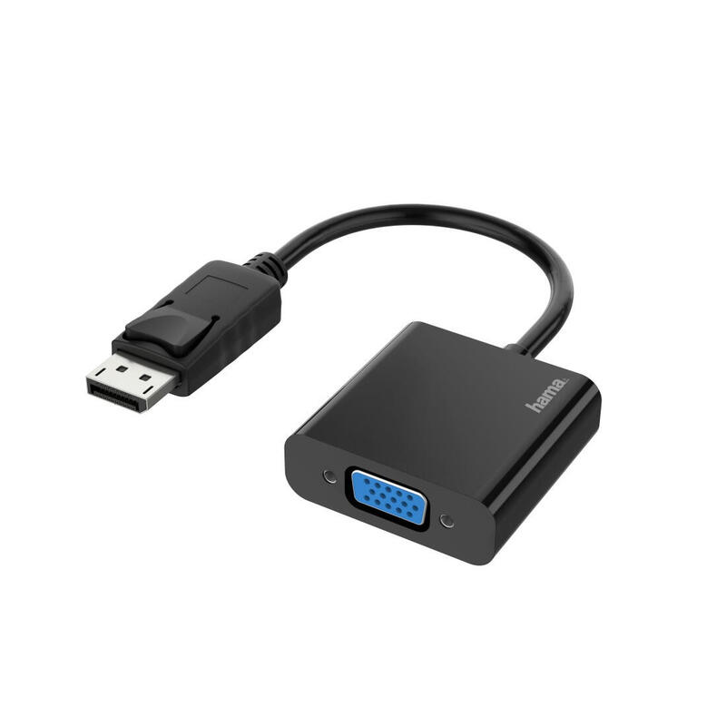 hama-essential-adaptador-de-video-full-hd-cable-015m-displayport-macho-vga-hembra-negro