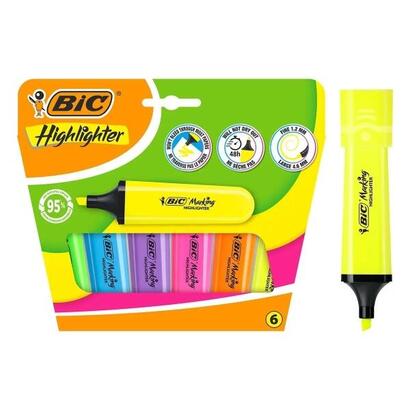 bic-marking-highlighter-flat-pack-de-6-marcadores-fluorescentes-punta-biselada-trazo-entre-120-y-460-mm-tinta